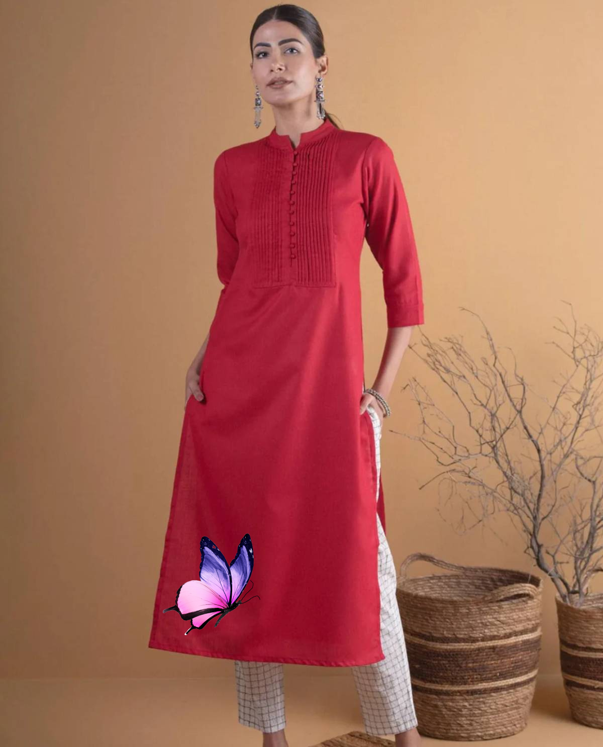 pink kurti