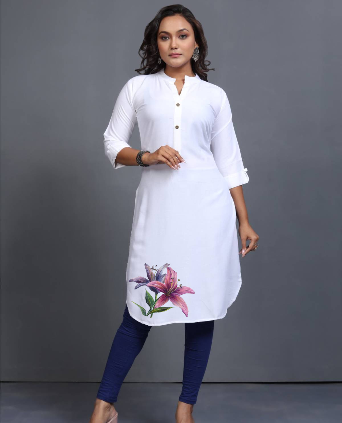 white kurti