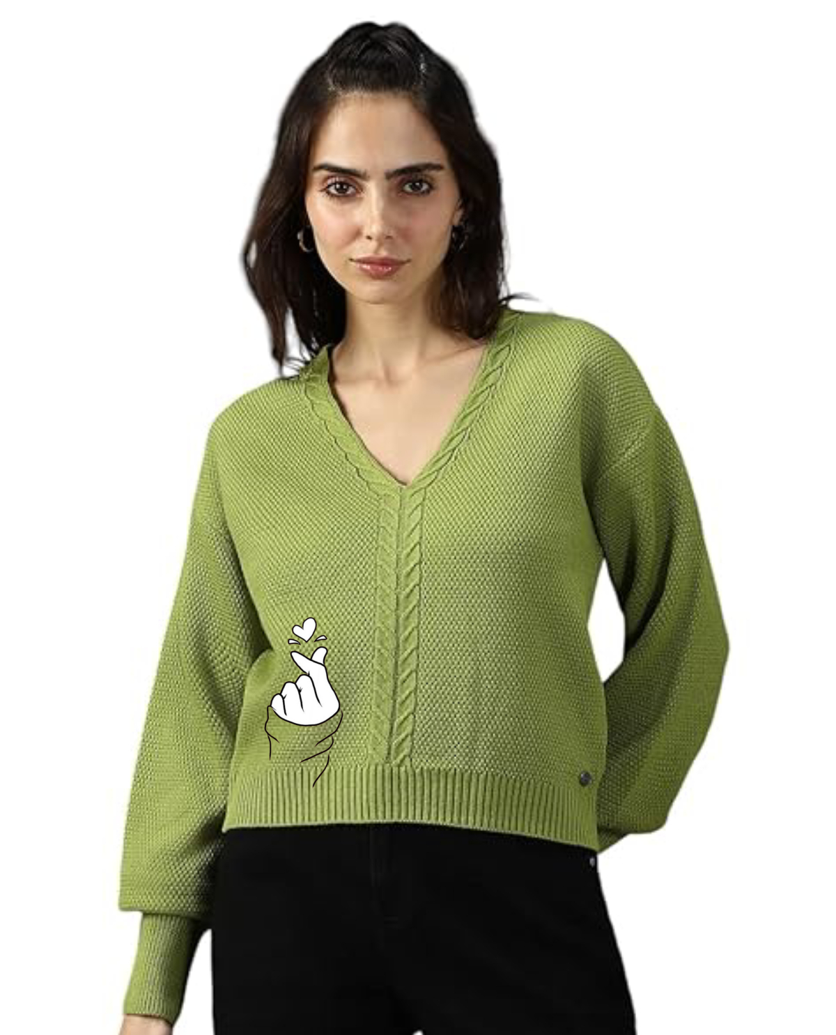 green sweter